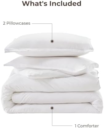litanika comforter full size white, 3 pieces lightweight on a desk or shelf