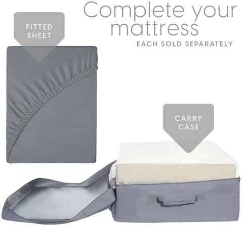 Milliard Trifold Mattress, Queen Size, 6 inch, Portable Foldable Mattress Que...