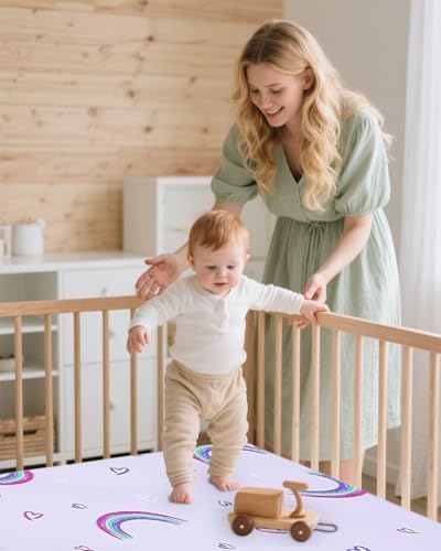 lasoftan Pack and Play Mattress - 38" x 26" Soft Breathable Portabl...