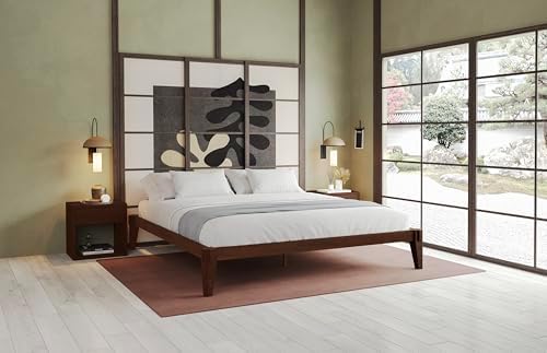 bme chalipa 14” solid wood king bedframe, japanese, view 15