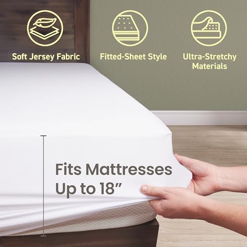 SafeRest Waterproof Mattress Protector Full Size