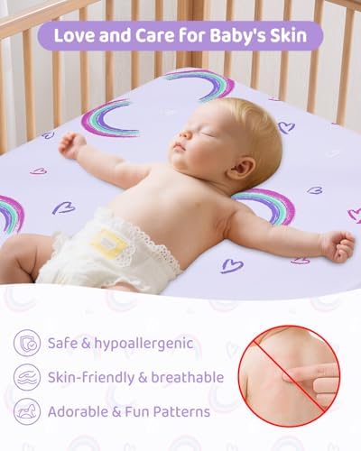 lasoftan Pack and Play Mattress - 38" x 26" Soft Breathable Portabl...