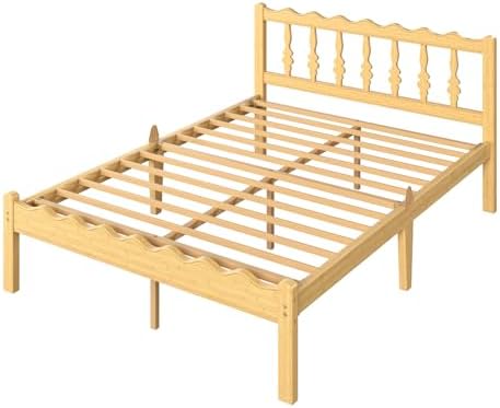 bamboo queen bed frame with headboard, 14 inch, view 9