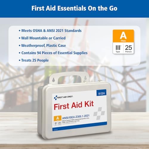 First Aid Only 25-Person ANSI Class A First Aid Kit for Workplaces