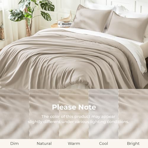 litanika queen comforter set, 3 pieces lightweight solid, front angle view