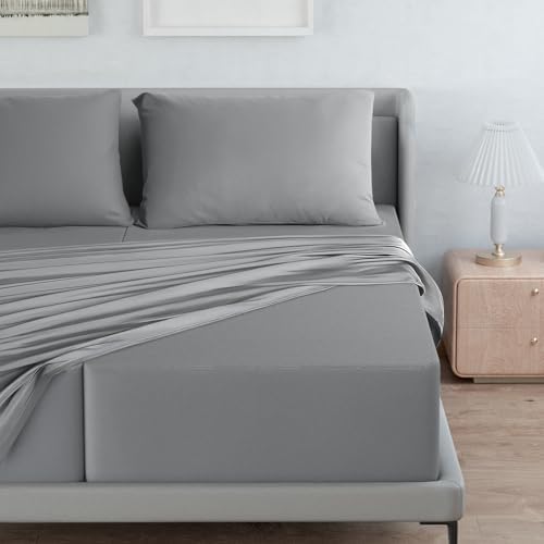 moonsea split king sheets sets for adjustable bed on a desk or shelf