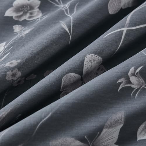 100% cotton duvet cover set king – grey, view 9