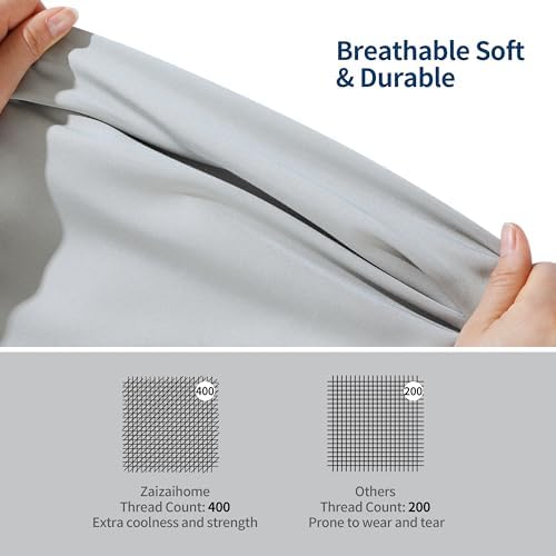 100% bamboo viscose twin xl size sheets set shown in use