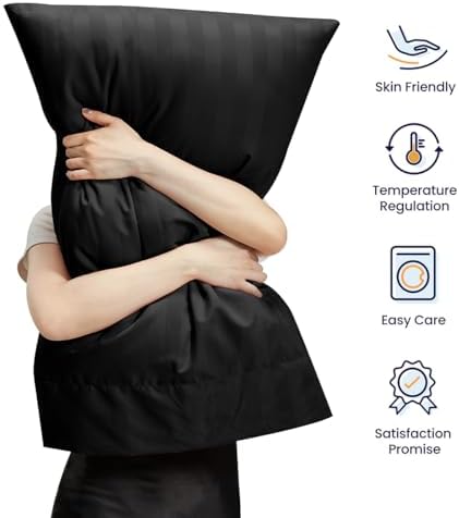 sleep zone striped cooling queen sheets set on a desk or shelf