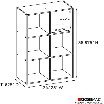 closetmaid cubeicals 6 cube storage shelf organizer bookshelf, view 9
