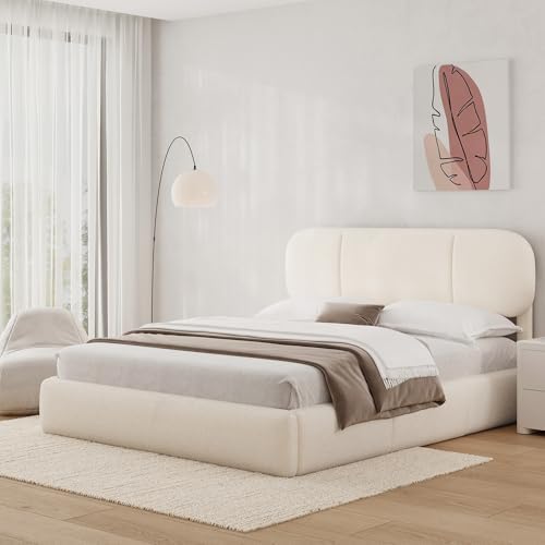 queen size cloud bed frame with led &, view 9