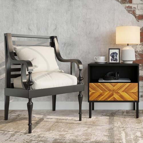 bme vivian solid wood nightstand, end table, bedside, view 12