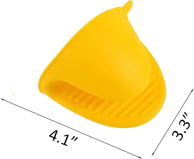 2 Pairs Mini Oven Gloves Silicone Heat Resistant Cooking Pinch Mitts Potholder - Image 6