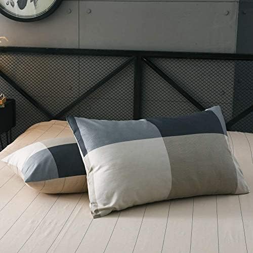 full comforter set fluffy modern style plaid comforter, view 9