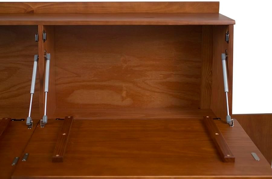 memomad Bali Storage Headboard Freestanding, King Size, Caramel Brown