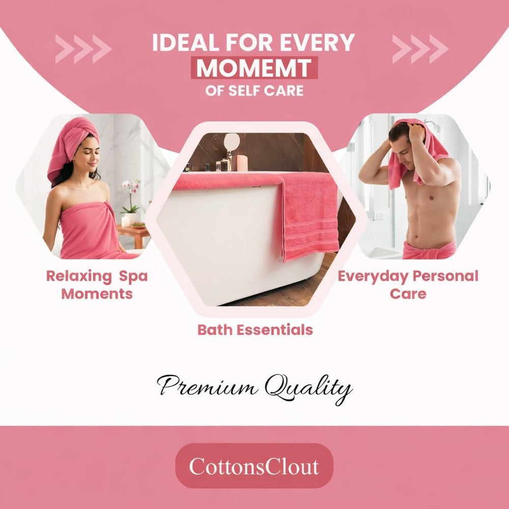 Bath Towels 27x54 – Pack of 4 | Soft & Quick-Dry | Highly Absorbent 100% ...