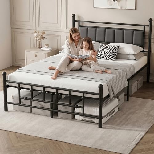 velvet upholstered full bed frame with headboard, view 9