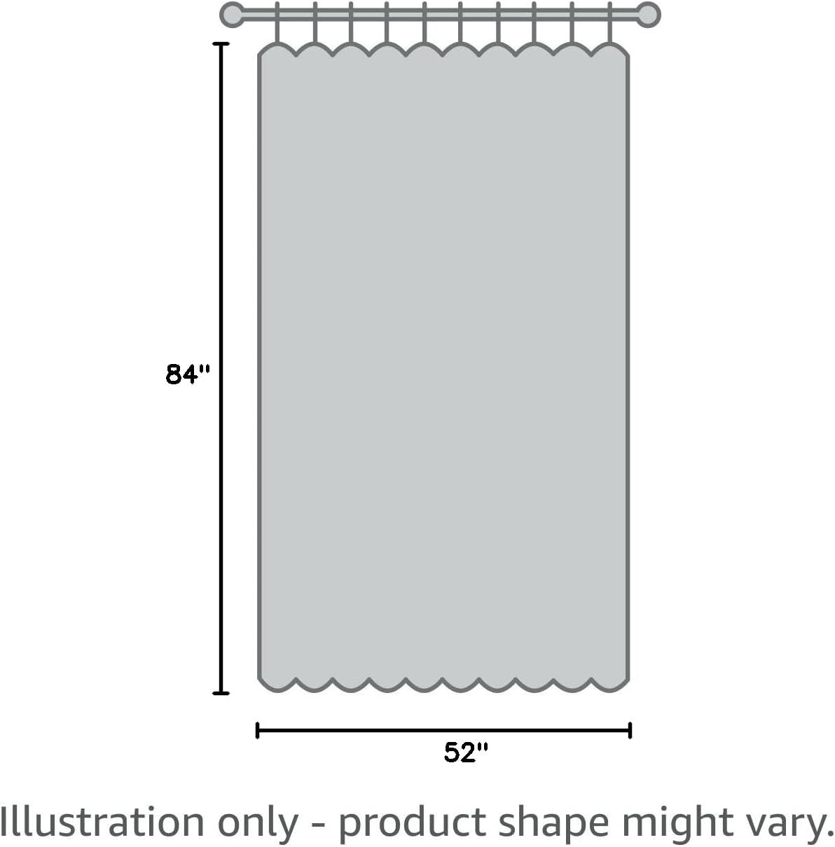 inlinas blackout curtains with sheer overlay, beige, 52x84, view 10