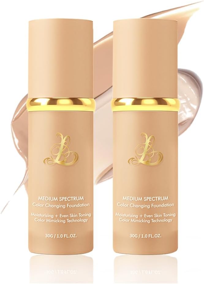 Foundation 4 in 1 - Color Changing Foundation, Medium Spectrum, Hypoallergeni...