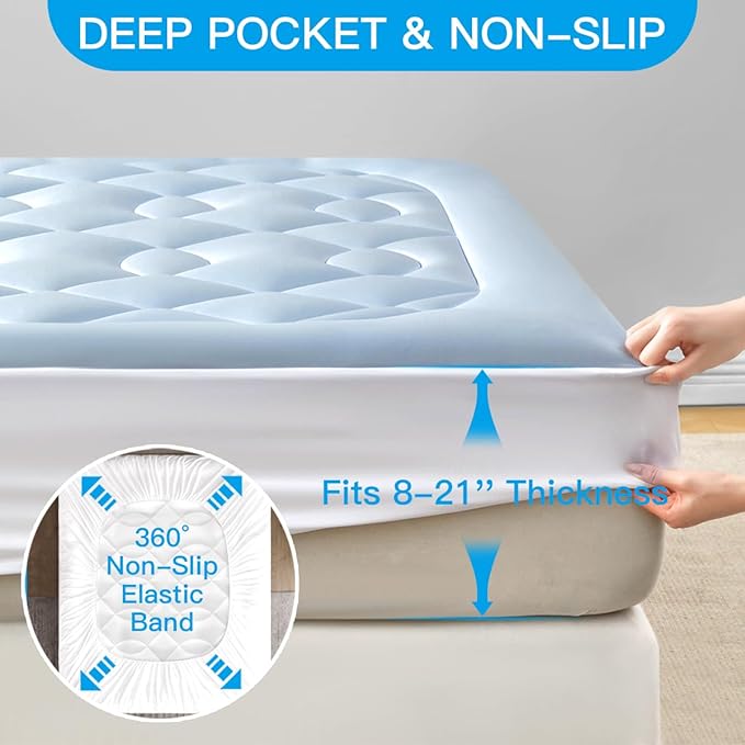 Cooling Mattress Topper Queen Size - Image 6