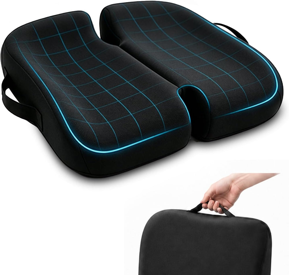 Foldable Stadium Seat Cushion - Extra Thick 50D Bleacher Cushion
