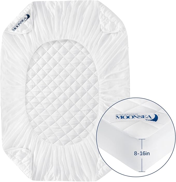 Twin XL Mattress Topper Pad Protector Quilted Waterproof, Absorbent Twin Extra - Image 6