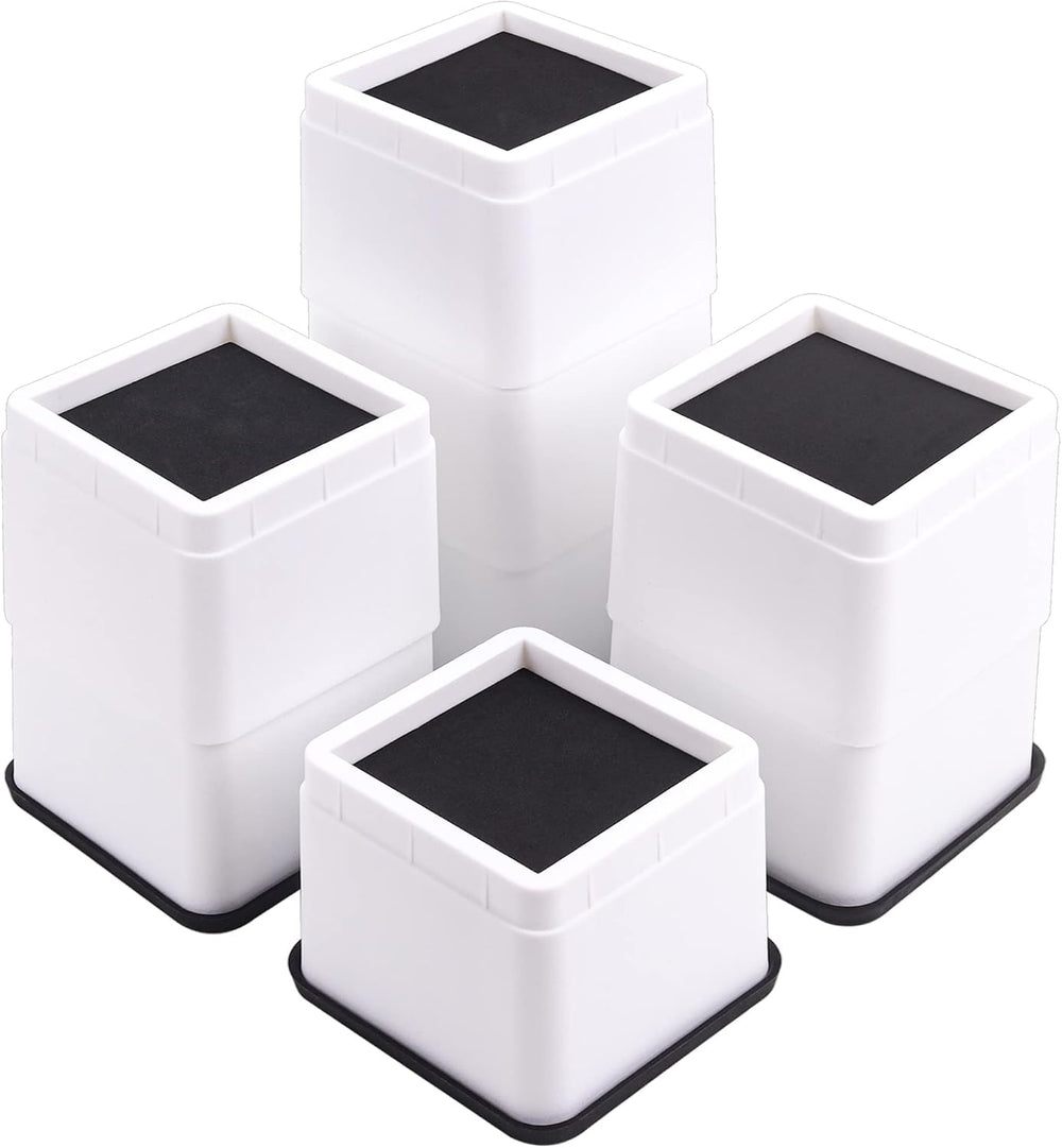 3 or 6 Inch Adjustable Bed Risers, 8 Pack