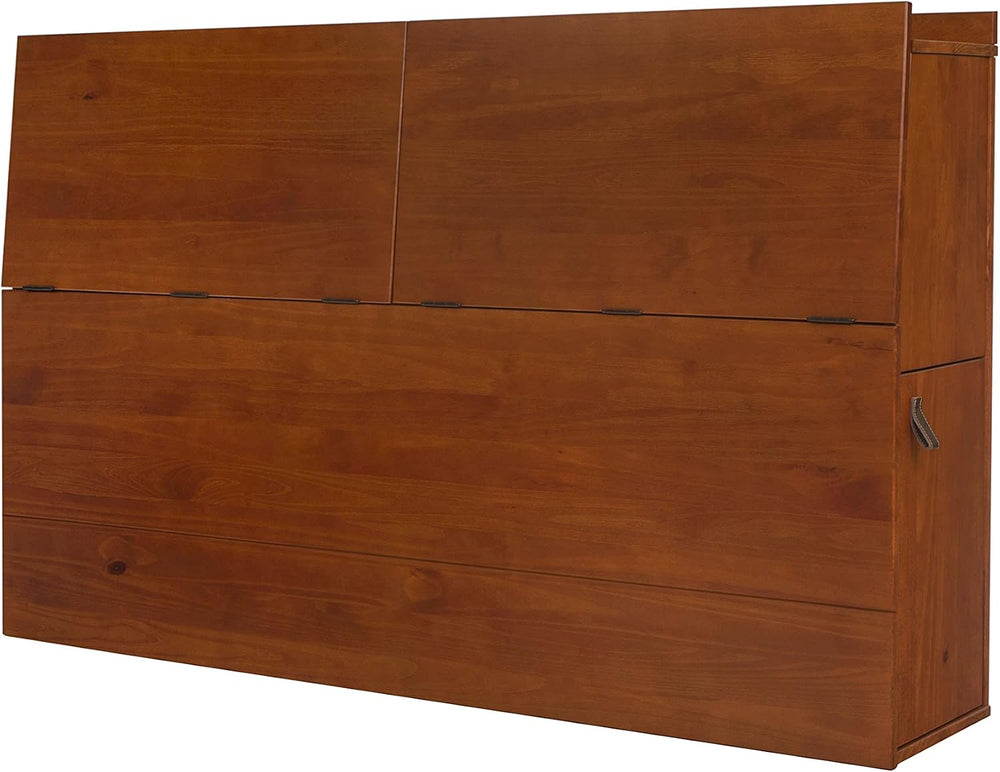 memomad Bali Storage Headboard Freestanding, Full Size, Caramel Brown