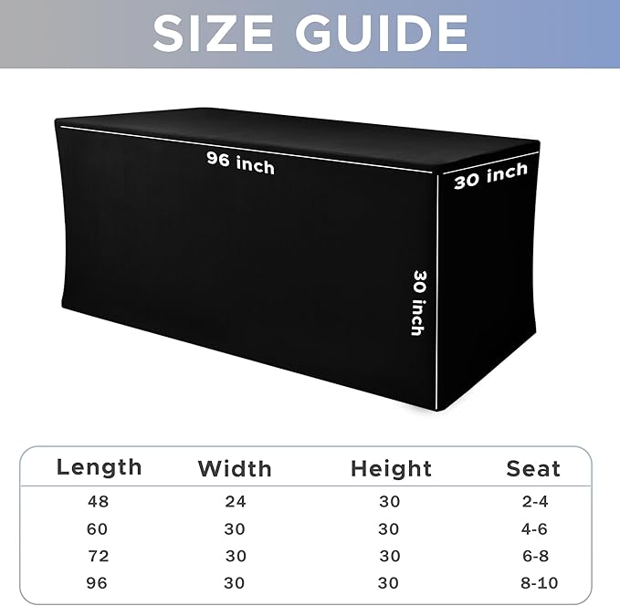 Nasitos Black Fitted Table Covers - Image 7