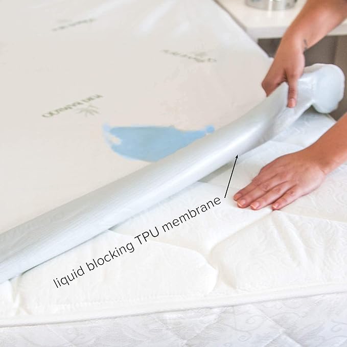 Twin Mattress Protector by PURE BAMBOO, Waterproof - Image 8