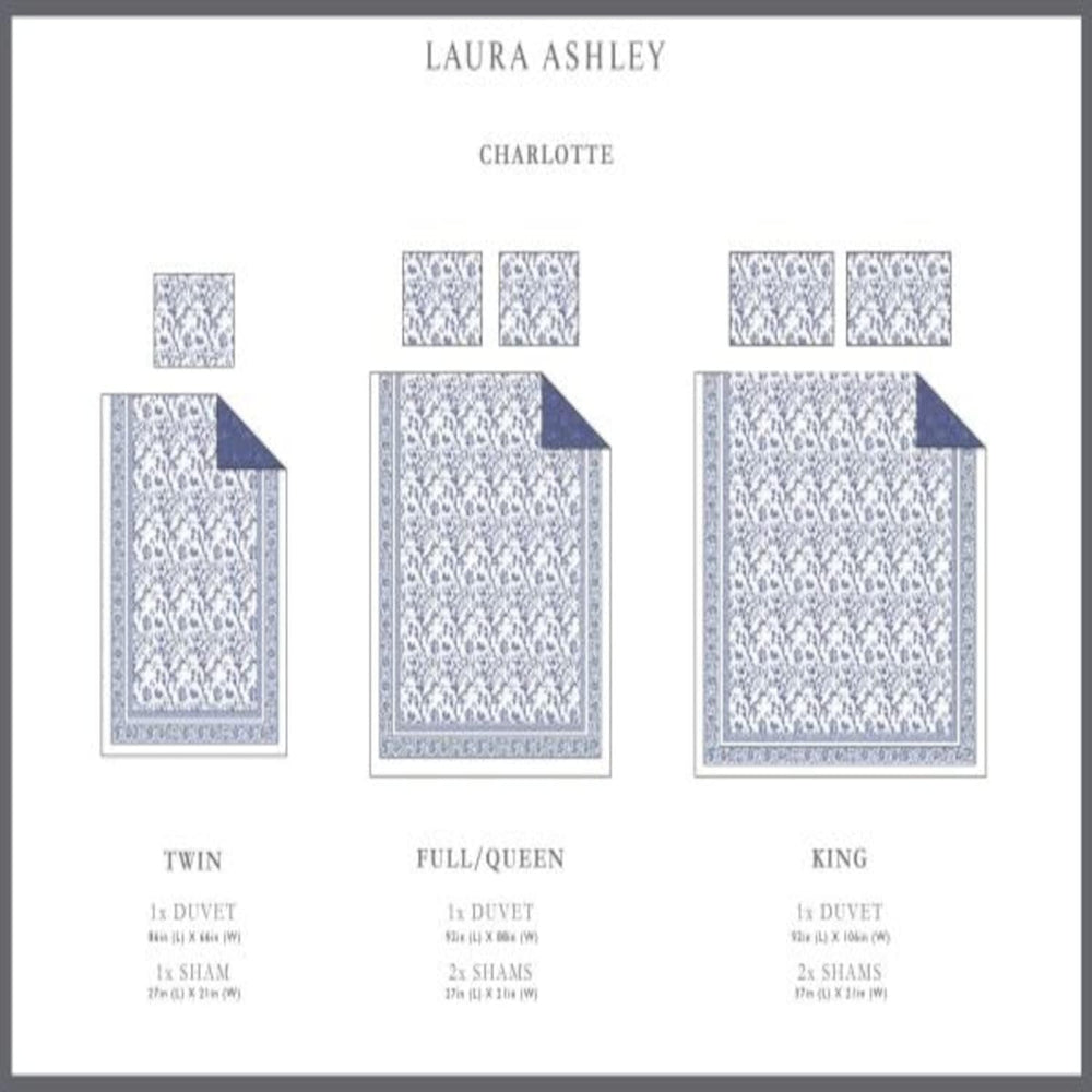 Laura Ashley Home - Charlotte Collection - Luxury Premium Ultra Soft Duvet Se...