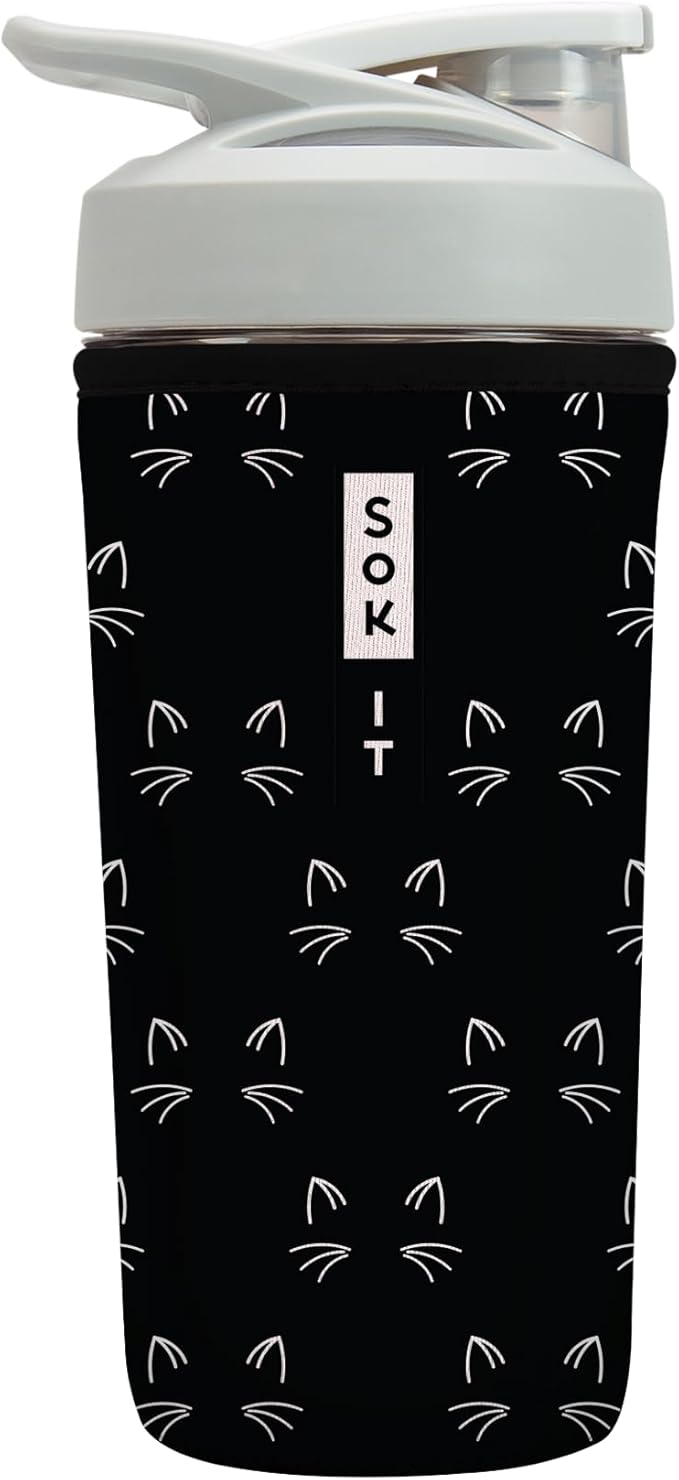Sok It BotlSok Protein Blender Shaker Bottle Sleeve Insulated Neoprene Cover by SokIt