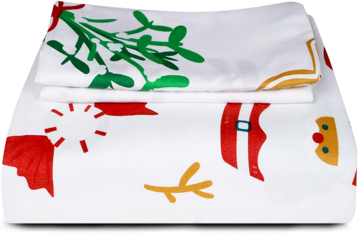 hitime 100% polyester printed christmas duvet cover set on a desk or shelf