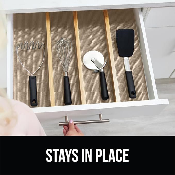 GORILLA GRIP powerGRIP Drawer Shelf and Cabinet Liner, Thick Strong Hold - Image 9
