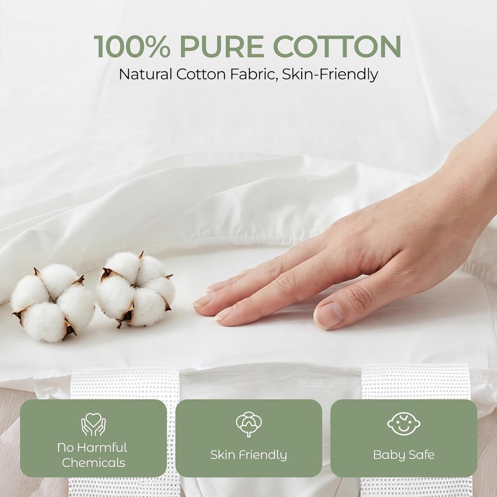 FAUNNA 3 in 1 Bed Bridge Twin to King, Bed Gap Filler with Cotton Sheet