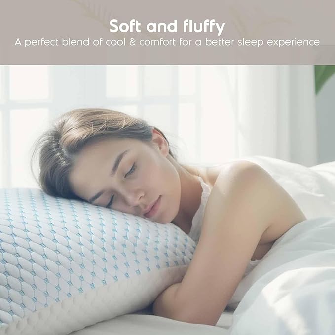 Nestl Cooling Kids Pillow for Sleeping 1 Pack, Luxury Shredded Memory Foam - Image 9