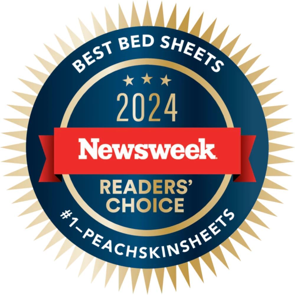PeachSkinSheets Cooling Bed Sheets for Hot Sleeper, Split King/Vanilla Bean