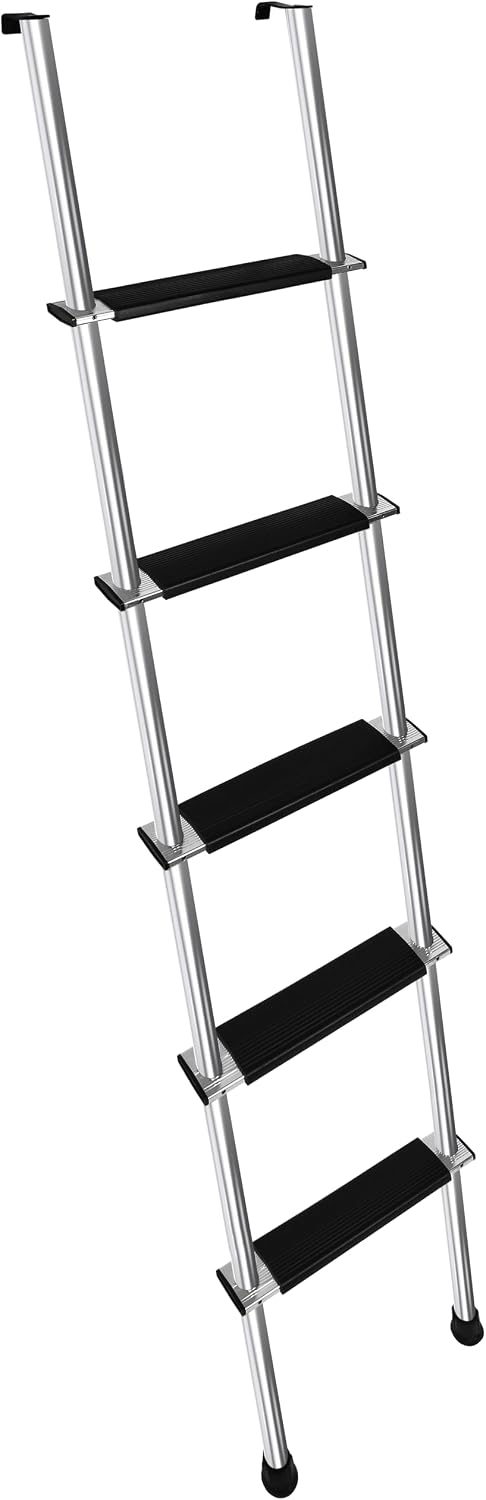 72" Aluminum RV Bunk Ladder, Integrated Camper Bunk Bed Ladder