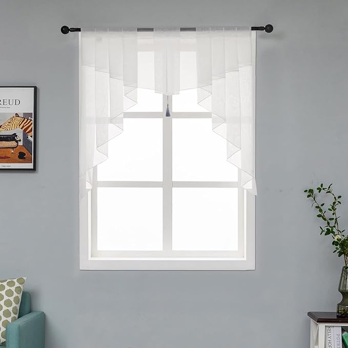 PearAge Swag Sheer Valance Curtains - Image 7