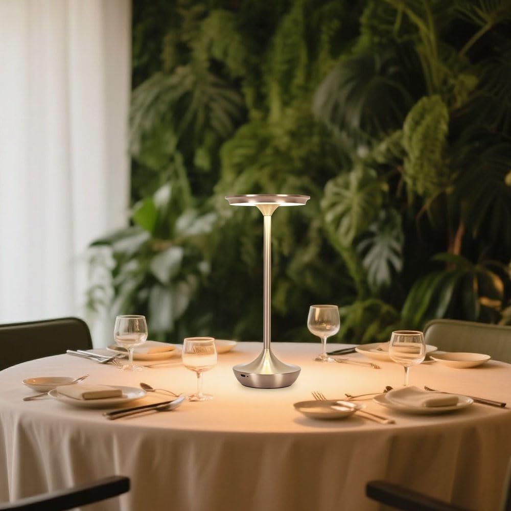 Cordless Table Lamp Set of 2,Portable Rechargeable 6000mAh Outdoor LED Table ...