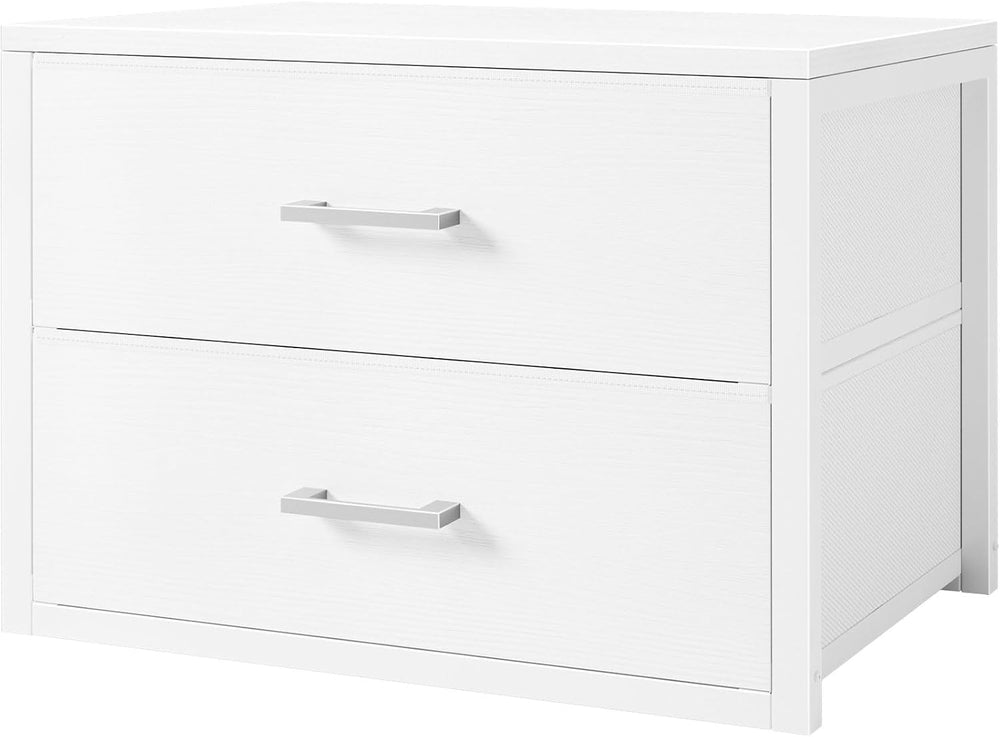 BOLUO Stackable Storage Drawers Closet Organizers and Storage Bins Fabric Whi...