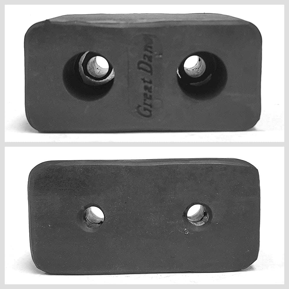 2X Aurora IMXGT-2038 Reinforced Rubber Rectangular 2 Hole 6" x 3" x...