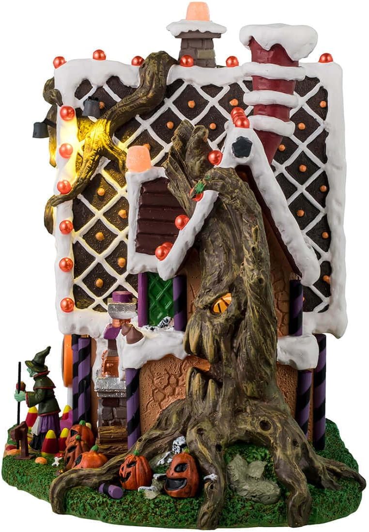 Lemax The Candy Witch Cottage Lighted Building, #45204 Halloween Display