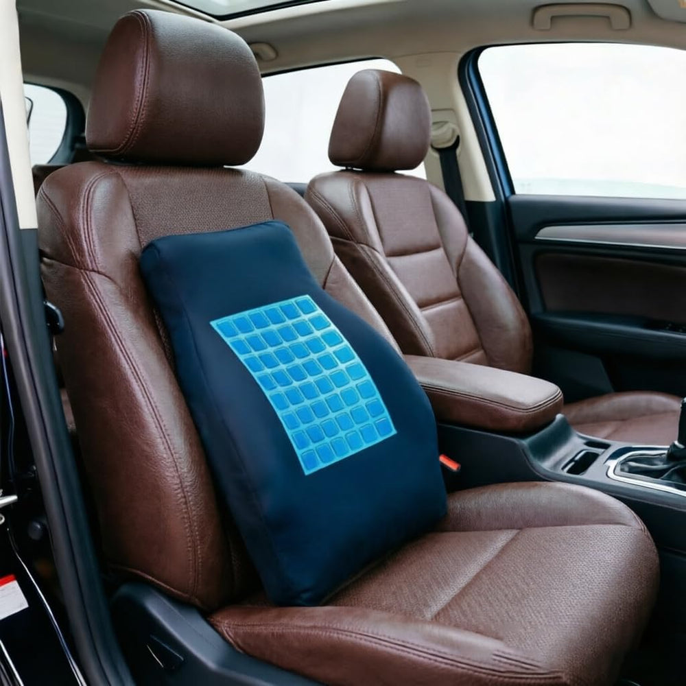 Adjustable Lumbar Support Pillow with Cooling Gel, Full Back Pain Relief