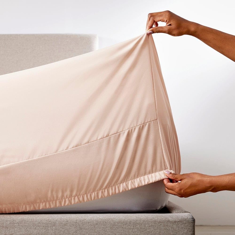 PeachSkinSheets Cooling Bed Sheets for Hot Sleeper, Split King/Vanilla Bean