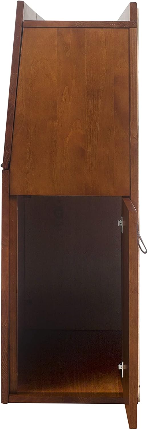 memomad Bali Storage Headboard Freestanding, Full Size, Caramel Brown