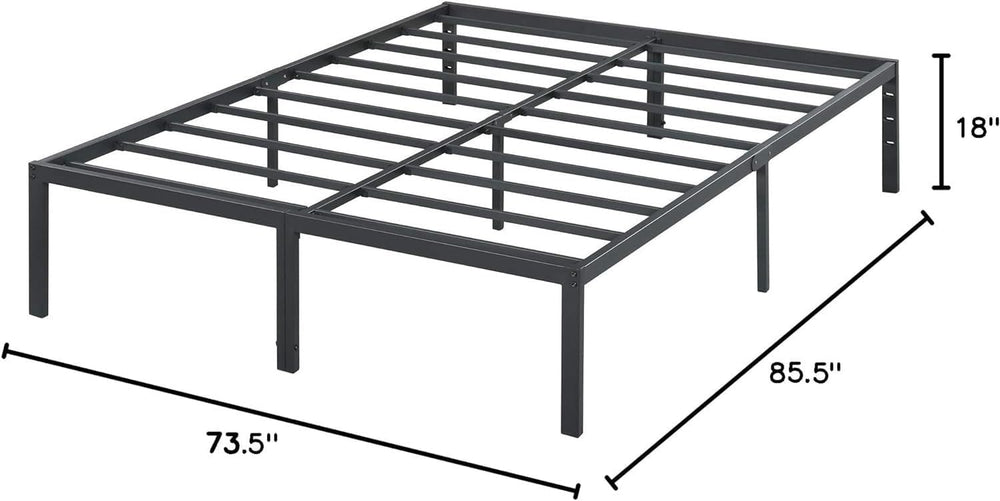 Olee Sleep 18 Inch Heavy Duty Steel Slat Anti-Slip Support, Easy Assembly Pla...