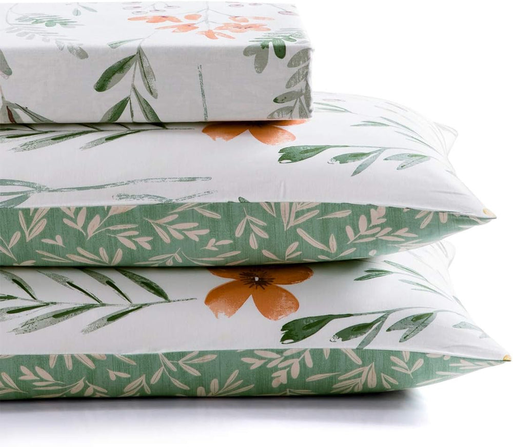 SLEEPBELLA Duvet Cover Set 600 Thread Count Cotton Bedding Set (Full, White&a...