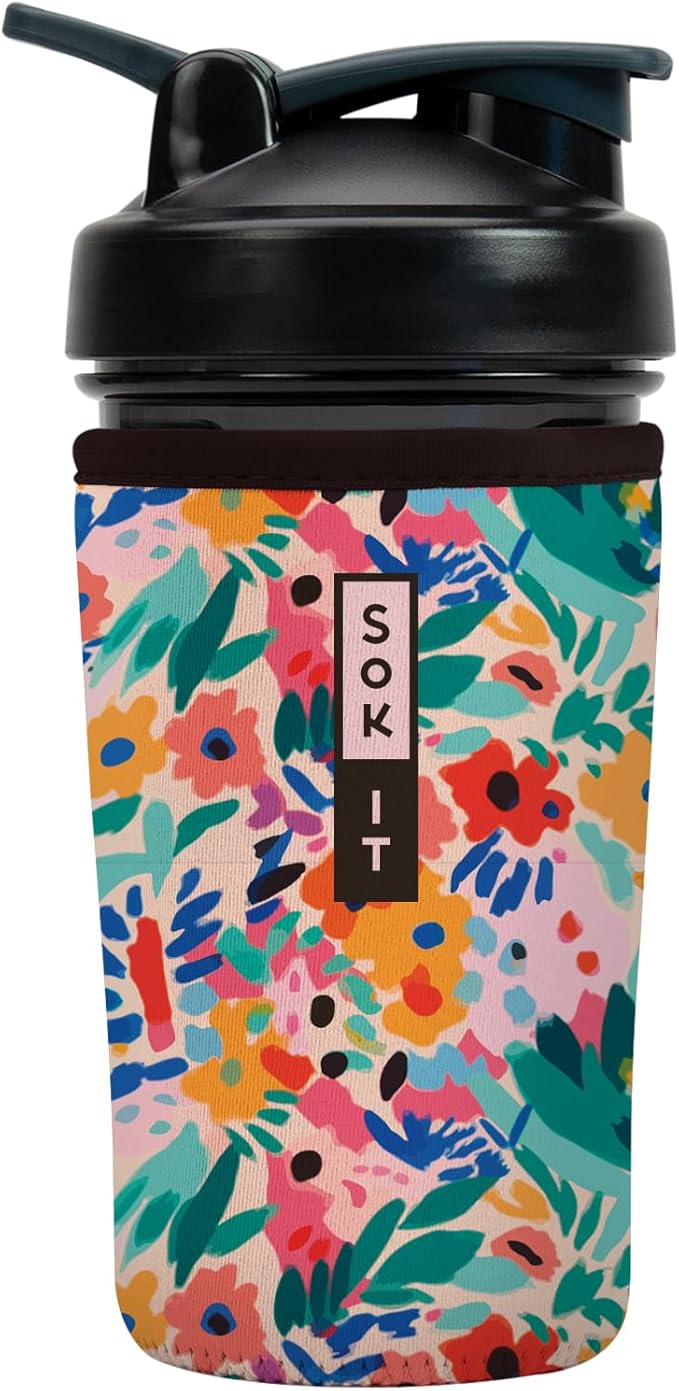 Sok It BotlSok Protein Blender Shaker Bottle Sleeve Insulated Neoprene Cover by SokIt