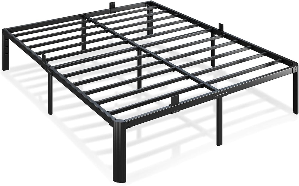 Metal Bed Frame Full Size, 14 Inch Heavy Duty Platform with Storage Space